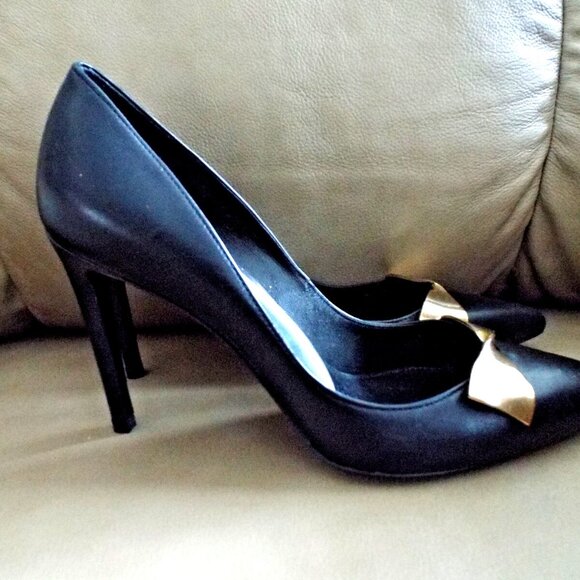 STUART WEITZMAN leather PUMPS black - Picture 2 of 6